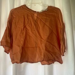 ASTR Orange Cropped Top size small!!